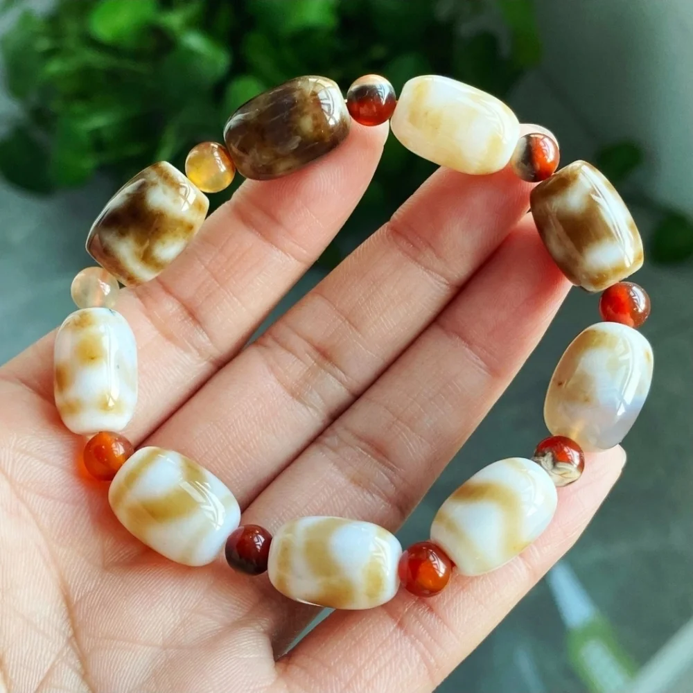 11*16mm Natural Gobi Agate Eyes Agate/stone Madagascar Beads Bracelet